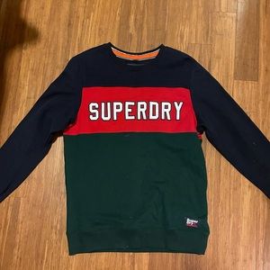 Superdry men’s colour block sweatshirt.